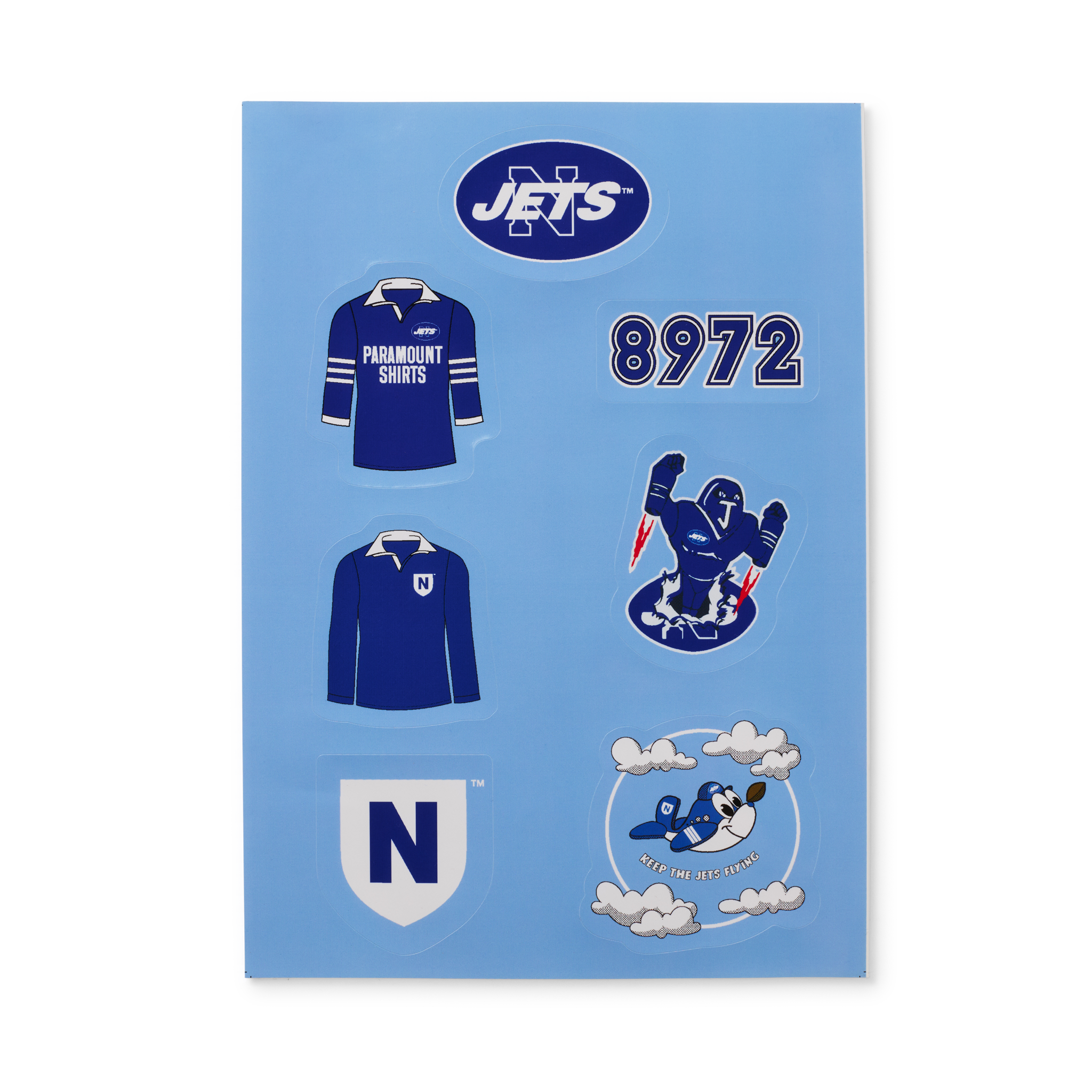 Two Pack Sticker Jets 2-pack Sticker Sheet – Newtown Jets Clothing